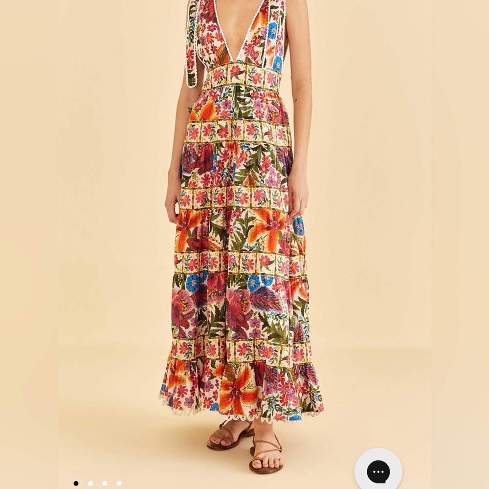 NWT Off-White Tropical Yard Sleeveless Midi Dress